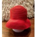 Vintage Designer BETMAR New York CHIC  S/M Red Bucket Roll Up Hat  eb-11790767